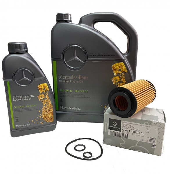 Pack Filtro Aceite ORIGINAL A6511800109 motor CDi & Aceite ORIGINAL 5W30 MB229.52 6Litros