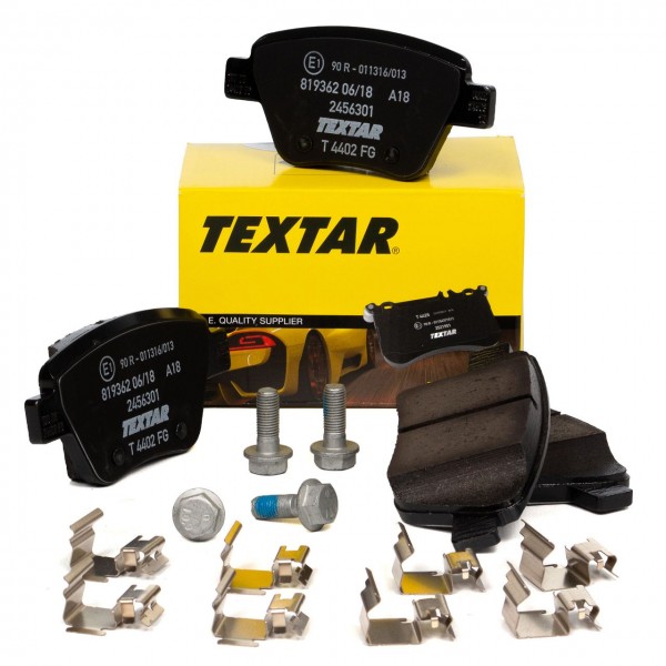 Juego 4 Pastillas de Freno Eje Trasero TEXTAR apto para VW AUDI SEAT SKODA 2456301