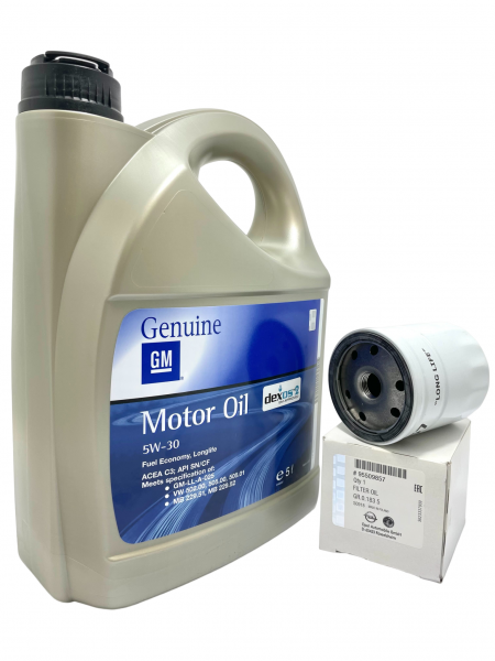 Pack Filtro Aceite ORIGINAL OPEL Corsa Gasolina 95509857 & Aceite OPEL DEXOS2 LL 5W30 5L