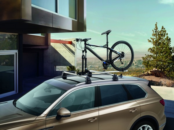 Portabicicletas para barras de techo 'Sujeción por horquilla' ORIGINAL VW, 7M0071128D