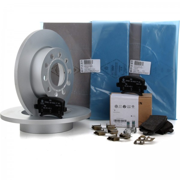 Kit de Frenos ORIGINAL VW Ø256mm Golf 5 V 6 VI AUDI A3 8P 1K0615601AC & 1K0698451G
