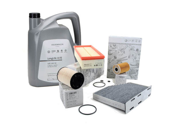 Pack 4 Filtros ORIGINAL VW + Aceite 0W-30 5L 2.0 TDI Diesel 03L115562