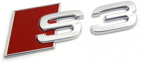 Emblema logo "S3" cromado del portón trasero ORIGINAL AUDI 8L08537352ZZ