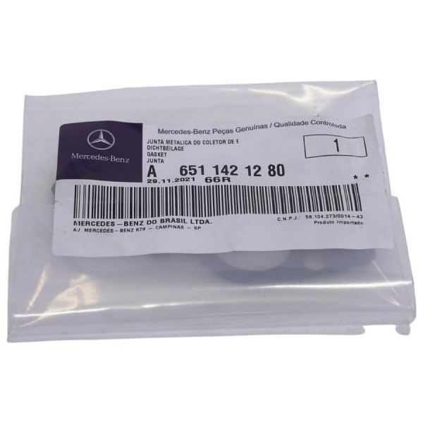 Junta metalica multicapa tubería Recirculación de gases de escape ORIGINAL MERCEDES-BENZ,A6511421280