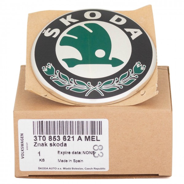 Emblema logotipo 'SKODA' ORIGINAL SKODA Superb II, 3T0853621AMEL