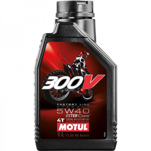 MOTUL 300V 4T FACTORY LINE 5W40 Motos Competición 104134, 1 Litro