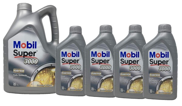 Pack 9 Litros MOBIL Super 3000 X1 5W-40, 151165, 1511669