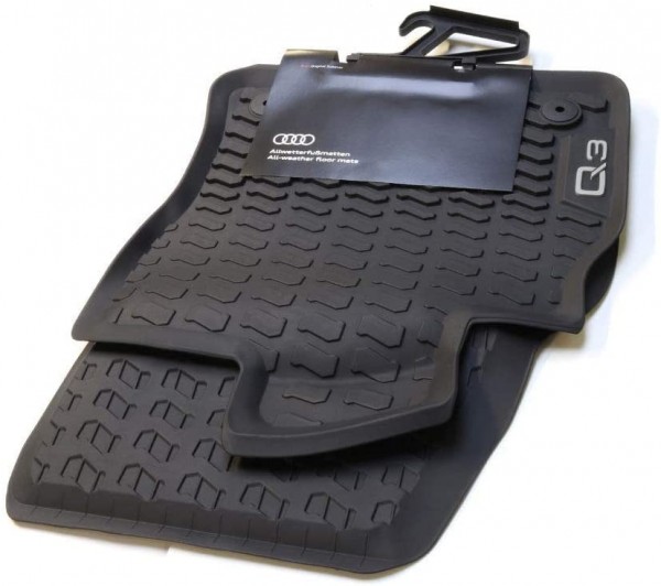 Juego Alfombrillas delanteras Goma ORIGINAL AUDI Q3, 83B061501041
