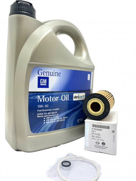 Pack 5 Litros Aceite ORIGINAL dexos 2 5W30 & Filtro Aceite Astra J K Insignia A Meriva B Mokka Zafir