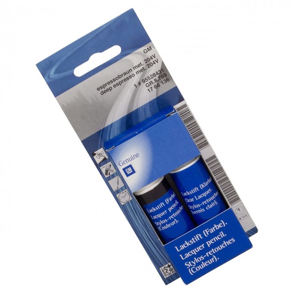 Set Pintura de Retoque (204V) Espresso Brown Metálico capa transparente ORIGINAL OPEL 95528431,95599