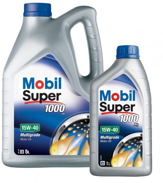 Pack 6 Litros MOBIL Super 1000 X1 15W40, 151181 151180