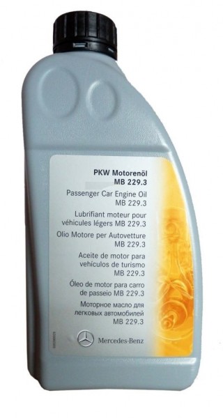 Aceite motor Original MERCEDES BENZ MB229.3 5W40 1L A0009898301BAA6