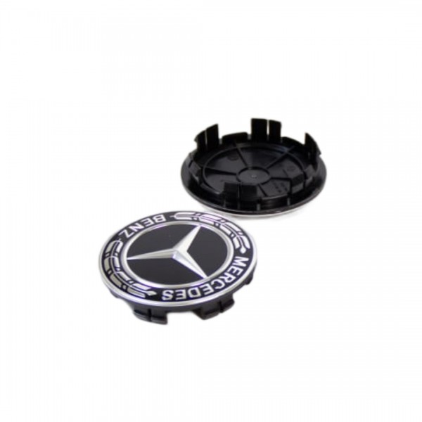Centro (2 udes) Tapacubos Corona laurel Negro ORIGINAL MERCEDES BENZ / AMG, A16740159009040