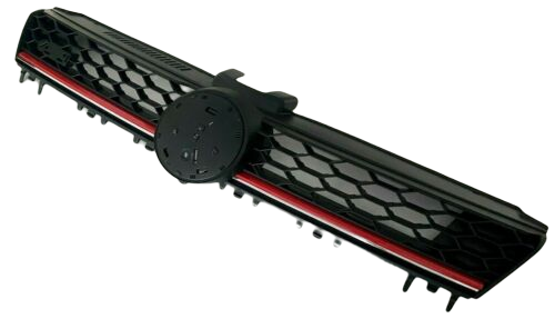 Parrilla del radiador negro satinado/rojo tornado VW ORIGINAL Golf 5G0853651AJBTU