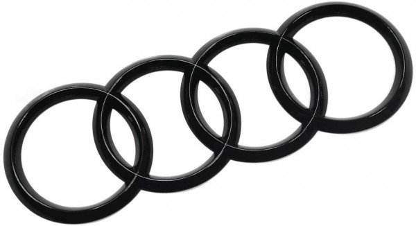 Emblema logotipo 'AUDI' negro-brillante ORIGINAL AUDI A6, Q5, 80A853742AT94