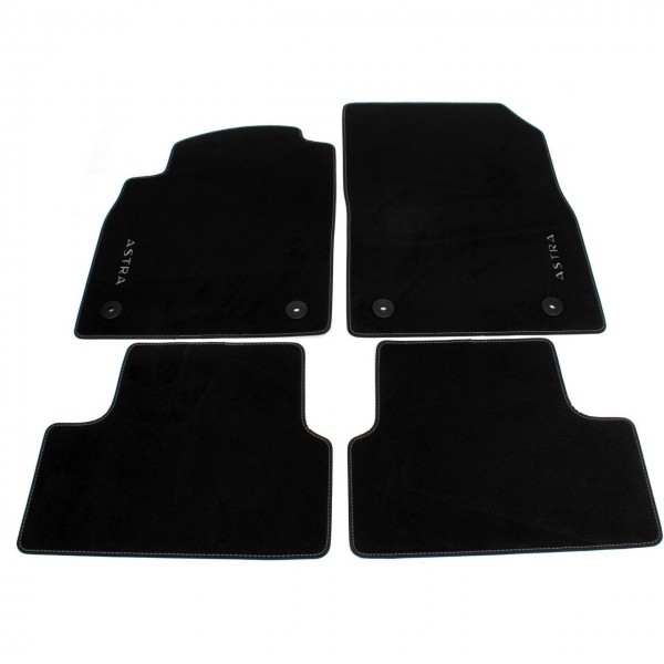 Juego (4 udes) Alfombrillas de velour color negro ORIGINAL OPEL ASTRA J 13334042