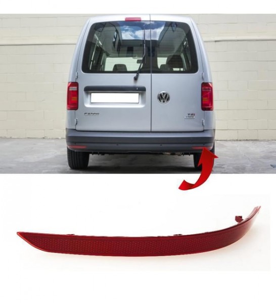 Reflector parachoques trasero Derecho ORIGINAL VW Caddy III (2K,2C) 2K5945106D