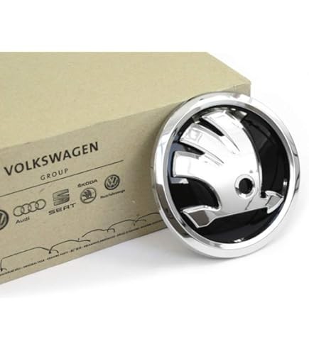 Insignia del emblema para la llave de encendido ORIGINAL SKODA,5E3837891