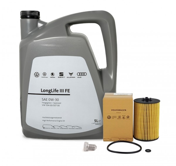 Aceite ''0W30 LongLife III FE" 5L + Filtro de aceite 03N115562B ORIGINAL Grupo Volkswagen