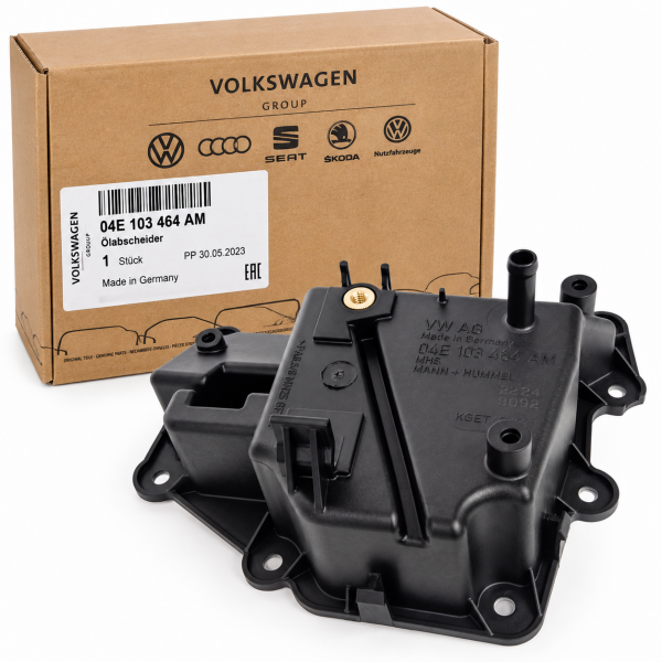 Separador de aceite 'sistema de ventilación del cárter' ORIGINAL SEAT AUDI SKODA VW,04E103464AM