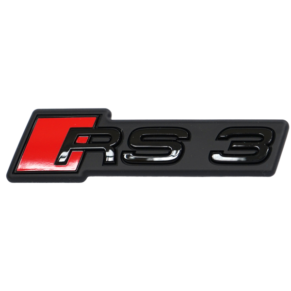 Emblema logotipo 'RS3' para parrilla delantera ORIGINAL AUDI, 8Y0853736AT94