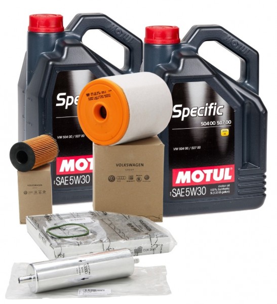 Pack 4 Filtros ORIGINAL AUDI A6 C7 3.0TDi quattro & MOTUL SPECIFIC 50400 50700 5W30 10L 106375
