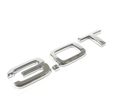 Emblema logotipo '3.0T' cromado del portón trasero ORIGINAL AUDI,4F0853743P2ZZ
