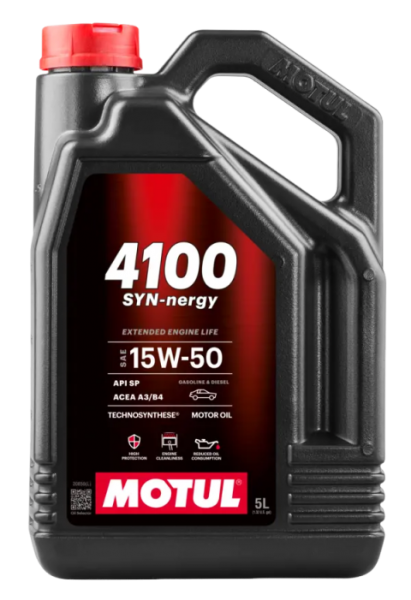 MOTUL 4100 SYN-NERGY 15W-50 113163, 5 Litros
