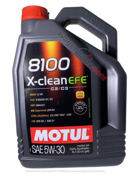 Motul 8100 X-CLEAN EFE C2/C3 5W30 109471 5 Litros
