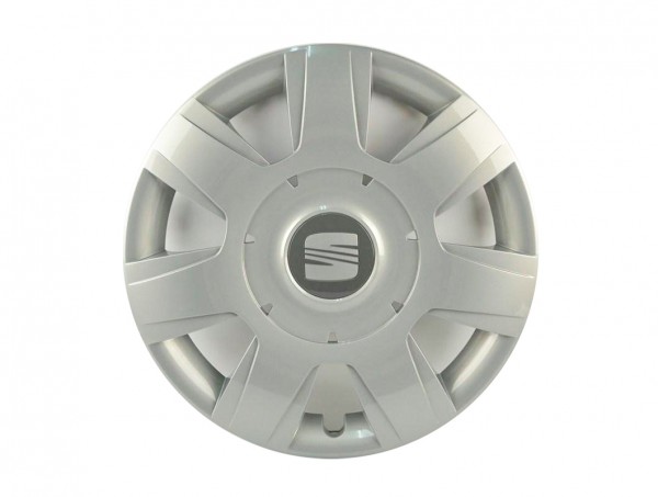 Tapacubo (1 ud) para rueda 'plata titanio- claro' ORIGINAL SEAT Leon II 1P1, 1P06011476L9
