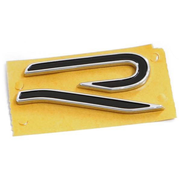 Emblema R-Logo Autoadhesivo (Negro/Cromo) VW Touareg ORIGINAL 571853425AFOD