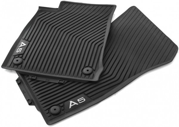 Juego 2 Alfombrillas delanteras de Goma color negro ORIGINAL AUDI A5 (B9) Sportback 8W7061501A041