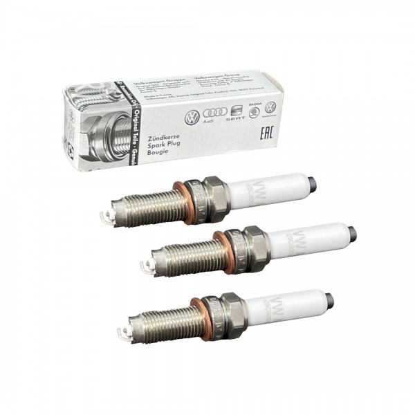 Pack 3 Bujías encendido ORIGINAL VW AUDI 1.0 Gasolina Longlife motor DFNA DSGB 05C905626