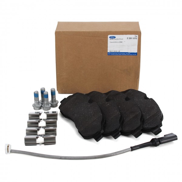 Juego (4 udes) de Pastillas de Freno delanteras + indicador de desgaste ORIGINAL FORD, 2391870