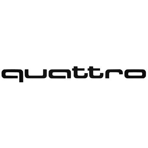 Logotipo adhesivo 'Quattro' negro brillante ORIGINAL AUDI, 4G0064317Y9B