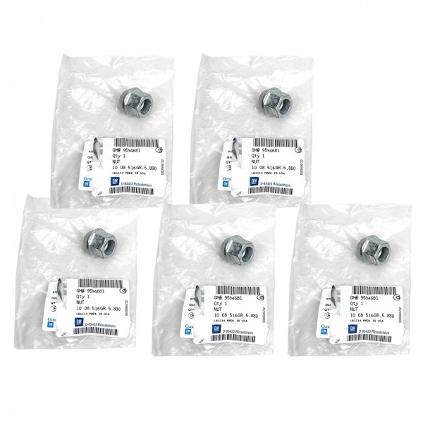 Juego de 5 tuercas de rueda ORIGINAL OPEL Mokka, Sintra, 9594681