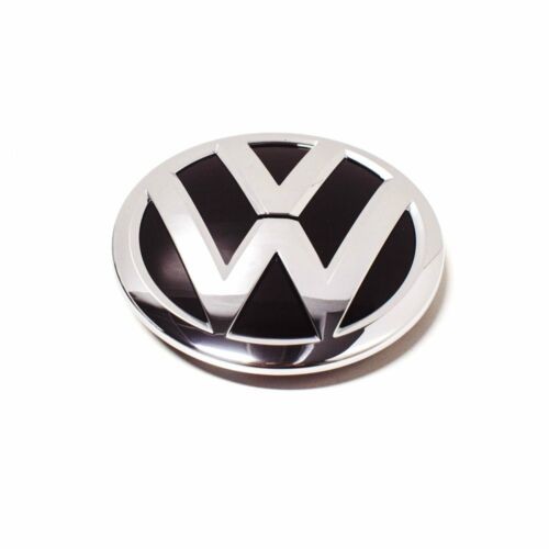 Emblema 'VW' negro alto brillo/brillo cromado parrilla delantera ORIGINAL VW, 6C0853600FOD