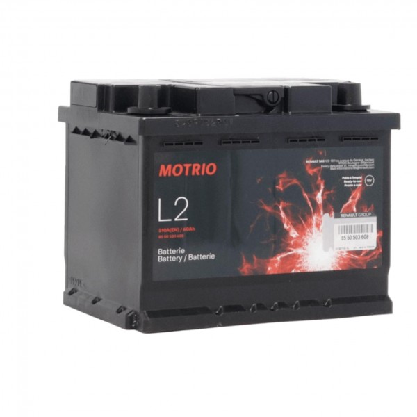 Batería de arranque MOTRIO apto RENAULT,8550503608- 60AH- L2-12V