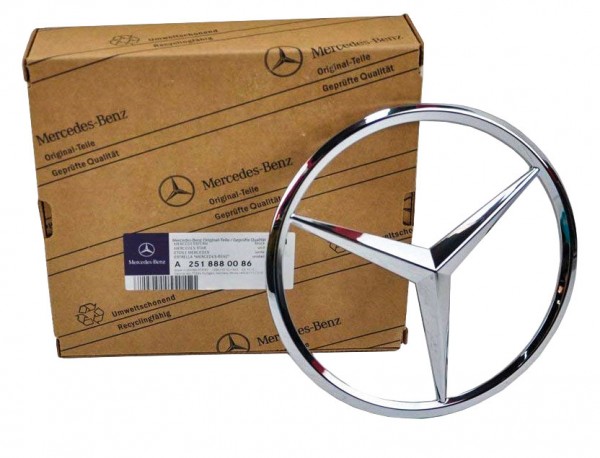Emblema Estrella Cromado MERCEDES-BENZ Parrilla delantera, A2518880086
