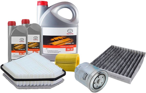Pack 4 Filtros FRAM PF881119FR & Aceite 5W30 PFE ORIGINAL TOYOTA (C2) 7L