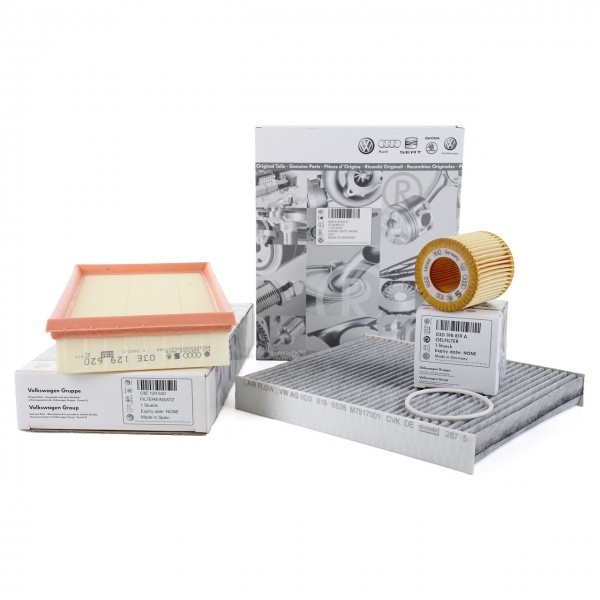 Pack 3 Filtros ORIGINAL SKODA Fabia I, SEAT Ibiza IV, Cordoba, VW Polo (1.2 16V 64 PS)