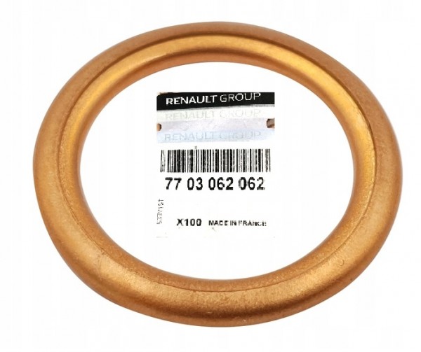 Junta tórica tapón roscado de vaciado de aceite ORIGINAL RENAULT 7703062062