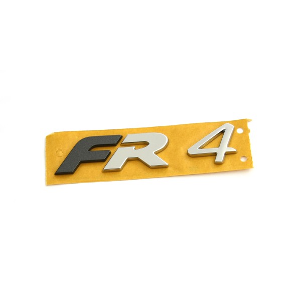 Emblema logotipo "FR 4" gris metalizado mate del portón trasero ORIGINAL SEAT 5FE853670AUTZ