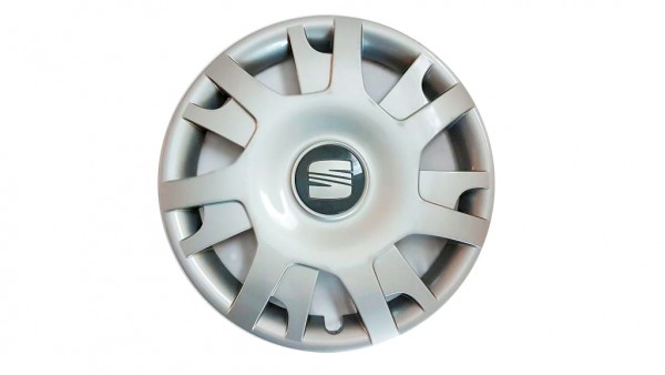 Tapacubo (1 ud) para rueda 'plata titanio- claro' ORIGINAL SEAT Leon II 1P1, 1P0601147A6L9