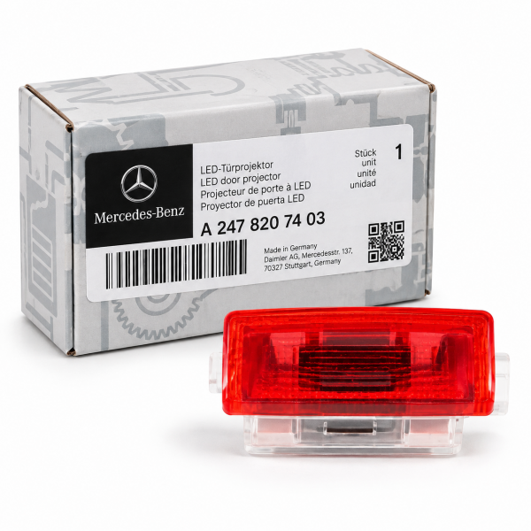 Proyector LED con estrella Mercedes para iluminación de puerta Original Mercedes-Benz, A2478207403