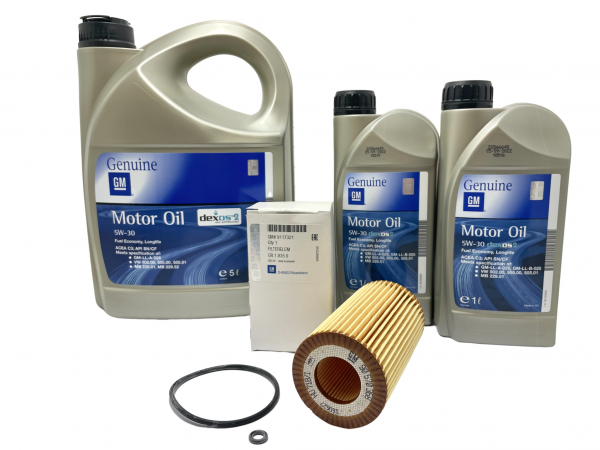 Pack Filtro Aceite ORIGINAL OPEL Frontera 2.2 DTi 9117321 & Aceite OPEL DEXOS2 LONG LIFE 5W30 7L