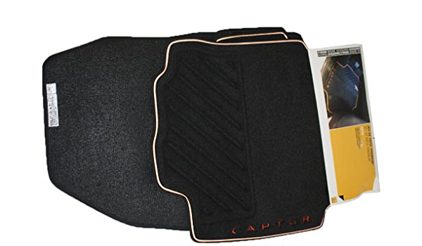 Juego (4 udes) Alfombrillas textiles premium (Trenza naranja) ORIGINAL RENAULT Captur, 8201394371