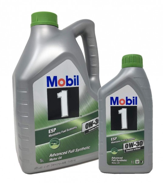 Pack 6 Litros MOBIL ESP 0W30 100% Sintético, 153346 153369