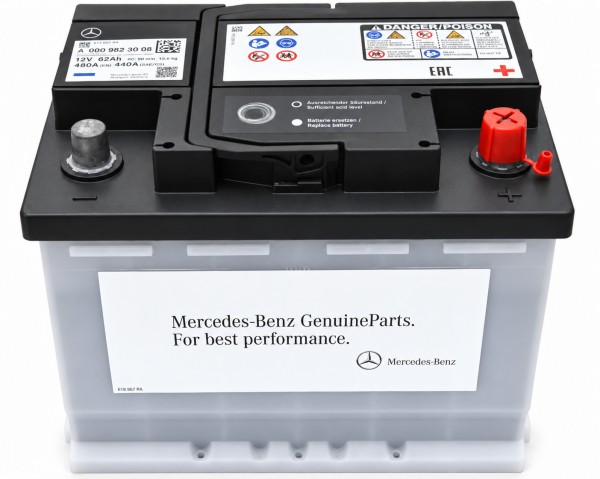 Batería Automóvil ORIGINAL MERCEDES BENZ - A0009823008 - 12V 62Ah