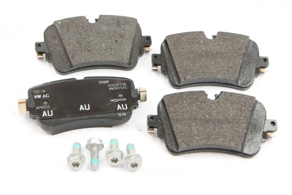 Juego 4 pastillas traseras Frenos disco '350X28MM' ORIGINAL AUDI VW, 4M0698451P